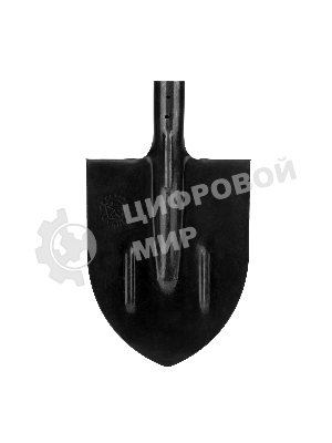Лопата Сибртех штыковая с ребрами жесткости рельсовая сталь без черенка