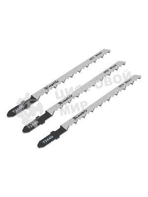 Полотна для электролобзика Matrix по дереву, 3 шт. T244D, 75 x 4мм, HCS