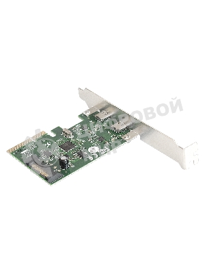 Контроллер ExeGate EXE-313 PCI-Ex4, 2*USB3.1 Type-C ext, разъем доп.питания (OEM)