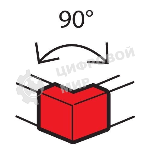 Угол внешний 100х50мм фикс. METRA Leg 638012