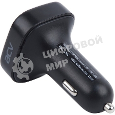 Автомобильный FM-модулятор ACV FMT-120B черный MicroSD BT USB (37574)
