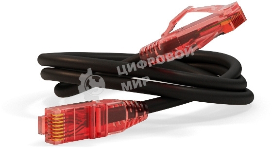 Патч-корд Hyperline PC-LPM-UTP-RJ45-RJ45-C5e-10M-LSZH-BK U/UTP, Cat.5e, LSZH, 10 м, черный
