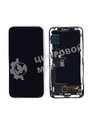 Дисплей для Apple iPhone X в сборе с тачскрином (OLED HE) черный