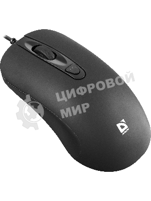 Мышь проводная Defender Classic MB-230 черный, 1600 dpi, USB, кнопки - 4