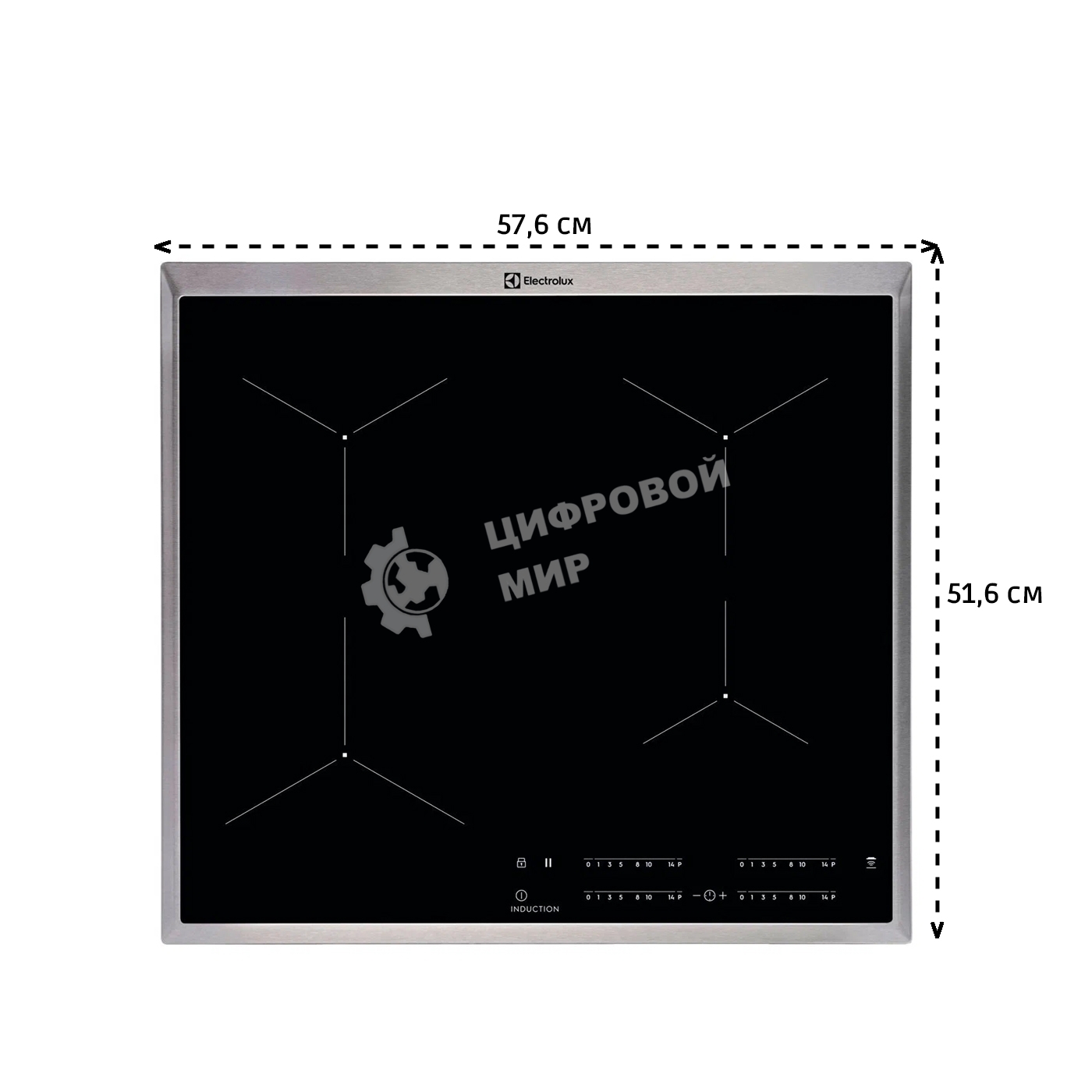 Индукционная варочная панель Electrolux EIT60443X черный