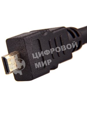 Кабель VCOM/TELECOM HDMI-19M -- MicroHDMI-19M ver 2.0+3D/Ethernet,1m Telecom TCG206-1M