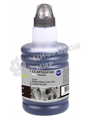 Чернила Cactus CS-EPT03V14A 101BK, черный пигментный, 127 мл для Epson L4150/L4160/L6160/L6170
