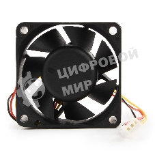 Вентилятор для корпуса Gembird черный, 60 мм, 4000 об/мин, 25 дБ, 3 pin