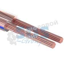 Кабель акустический Rexant 2х0,75 м м², прозрачный BLUELINE, мини-бухта 20 м