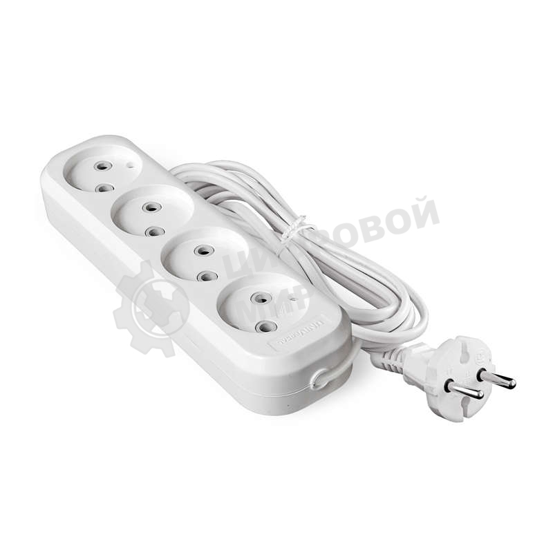 Удлинитель 4х5 м без заземл. 6А IP20 У6-766 ШВВП 2х0.75 UNIVersal 9631944