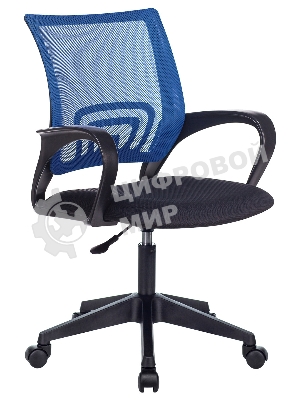 Кресло Бюрократ CH-695NLT синий/черный, сетка/ткань, 120 кг, механизм качания