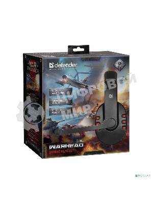 Гарнитура Defender Warhead G-160 чёрный, проводная