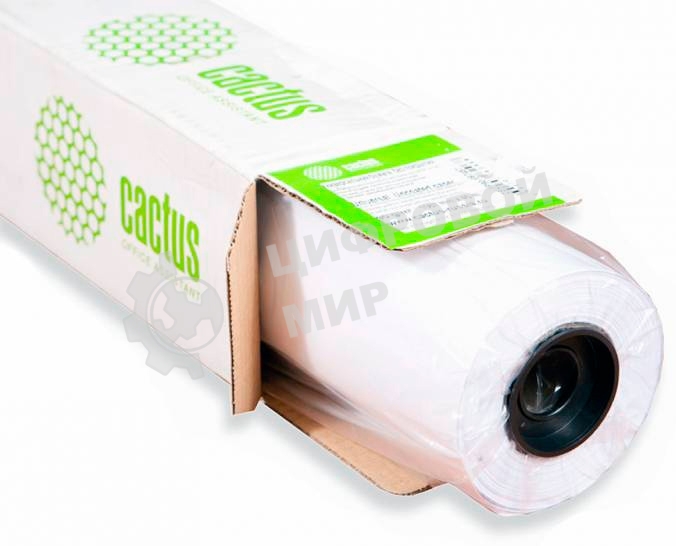 Бумага Cactus CS-PC90-152445 A0+ 1524мм-45м/90г/м2/белый CIE169% матовое универсальная (с покрытием) втулка:50.8мм (2