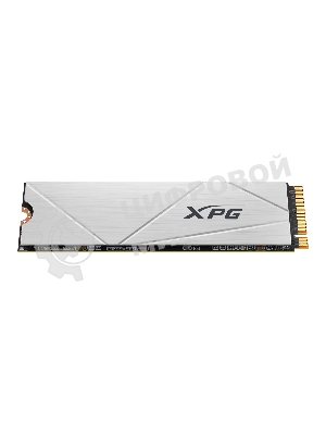 Накопитель SSD ADATA XPG GAMMIX S60, 2Tb, PCIe 4.0 x4, M.2 2280, NVMe, R/W 5000/4200, с радиатором