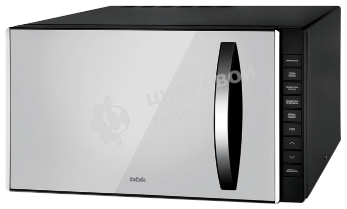 Микроволновая печь BBK 23MWG-850T/B-M черный, 23 л, 800 Вт, переключатели - кнопки