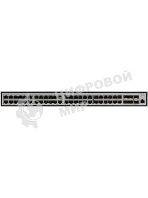 Коммутатор ORIGO Managed L3 Switch 48x1000Base-T PoE, 6x10Gbase-X SFP+, PoE Budget 880W, RJ45 Console, 19