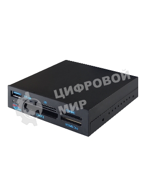 Кард-ридер Gembird FDI2-ALLIN1-03-B/черный/TF/SD/MS/CF/XD SDHC/USB 3.0/пластик