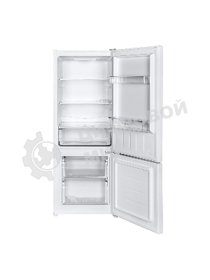 Холодильник Maunfeld MFF144SFW белый глянц. двухкамерный 154/52л морозилка снизу, ручная разморозка