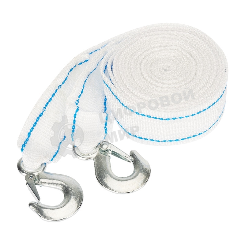 Трос буксировочный Rexant 10 т, 5 м, с двумя крюками, в чехле