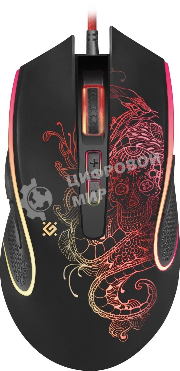 Мышь проводная Defender Venom GM-640L черный, 3200 dpi, USB, кнопки - 8