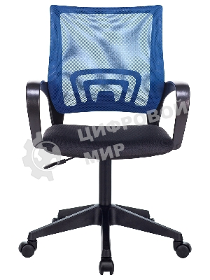 Кресло Бюрократ CH-695NLT синий/черный, сетка/ткань, 120 кг, механизм качания