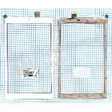 Сенсорное стекло (тачскрин) HK80DR2619-V03, белое