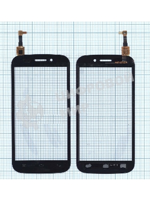 Сенсорное стекло (тачскрин) для Micromax A210 Canvas 4, черное