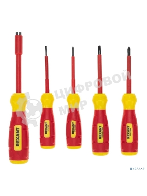 Набор отверток диэлектрических Rexant 76 предметов