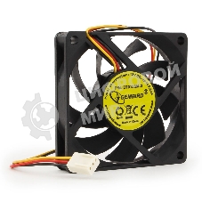 Вентилятор для корпуса Gembird черный, 70 мм, 4000 об/мин, 37.6 дБ, 3 pin