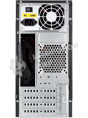 Компьютерный корпус с блоком питания 450Вт. Case Foxline FL-702, mATX, 1x5.25EXT, 1x3.5EXT, 2x3.5INT, 2xUSB 2.0, HDA, w/o FAN, w/450W ATX PSU, w/1.2m EU pwr cord