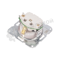 Розетка Kranz 1-ая DEA с/з з/ш с/у 16А мех. белый (1/10/120)