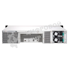 Полка расширения сетевого хранилища без дисков SMB QNAP TL-R1200C-RP USB 3.2 Gen 2 Type-C JBOD storage enclosure, 12-tray 3,5