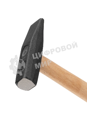 Молоток Сибртех 10211 слесарный, 200 г, квадратный боек, деревянная рукоятка