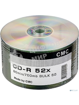 Диски CMC CD-R 80 52x Bulk/50 (141151)