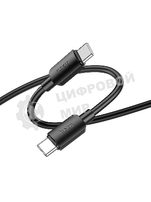 Кабель USB2.0 Hoco Type-C/Type-C, 3A, 60Вт, X96, 1м, черный, коробка