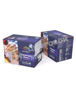 Гирлянда Neon-night Нить 10 м, 200 LED, прозрачный ПВХ, цвет свечения белый с эффектом мерцания (каждый 5-й)