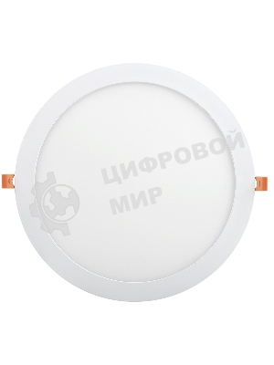 Светильник IEK LDVO0-1609-1-24-4000-K01 ДВО 1609 белый круг LED 24Вт 4000 IP20 алюм. корпус, диам 295 мм