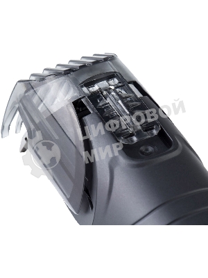 Набор для стрижки Galaxy Line GL 4154,черный с серебристым, аккумуляторный, лезвия из япон. нержав. стали, индикатор работы и заряда, вр. непрер. раб. 45 мин, регулировка длины стрижки (2; 5; 10; 15мм), нож шириной 41 мм, триммер шир. 25 мм, головка вращ. на 360