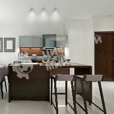 Светильник Gauss Хром/Сатин LED накладной с рассеивателем 6W 4100K 68х75мм 1/30