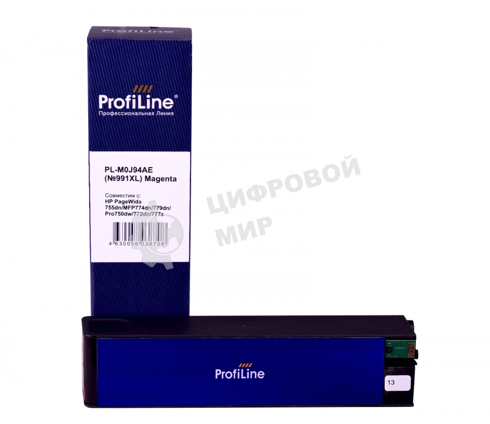 Картридж струйный ProfiLine PL-M0J94AE (№991XL) для принтеров HP PageWide 755dn/MFP774dn/779dn/Pro750dw/772dn/777z с чернилами Magenta