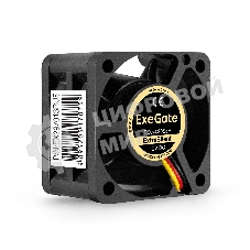 Вентилятор для корпуса ExeGate ExtraSilent ES04020S3P черный, 40 мм, 6300 об/мин, 28 дБ, 3 pin