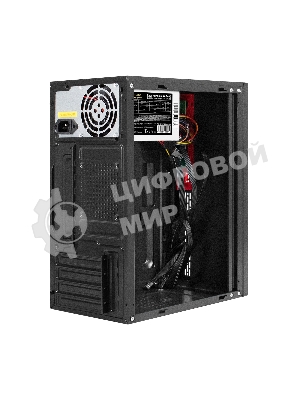 Компьютерный корпус Minitower ExeGate BAA-403-AAA400 (mATX, БП AAA400 с вент. 8см, 2*USB, HD Audio, черный)