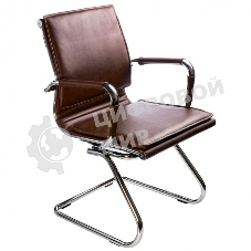 Кресло Бюрократ CH-993-Low-V/Brown коричневый, экокожа, 120 кг, механизм качания, низкая спинка