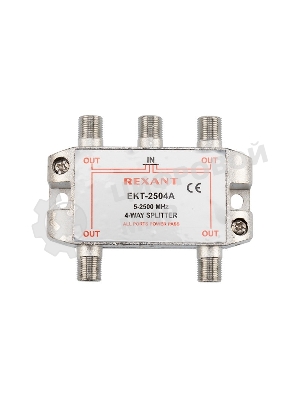 Делитель ТВ Rexant х 4 под F разъем 5-2500 МГц 