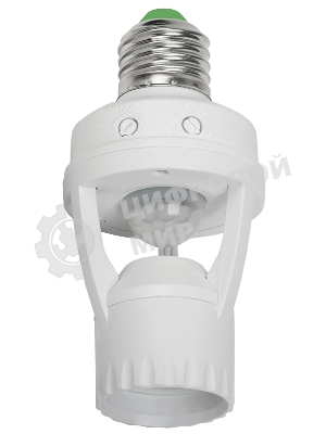 Датчик движения ДД 045 E27 60Вт угол обз. 360град. 6м IP20 бел. IEK LDD10-045-60-001