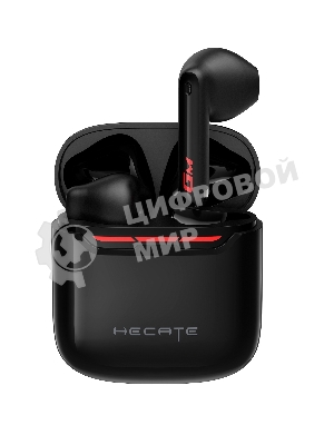 Игровая гарнитура TWS Edifier Hecate GM3 Plus черный, вкладыши, Bluetooth, до 5.5 ч