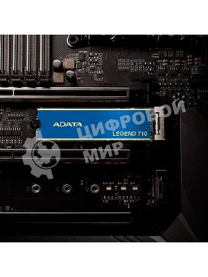 Накопитель SSD ADATA LEGEND 710, 512Gb, PCIe 3.0 x4, M.2 2280, NVMe, R/W 2400/1600, с радиатором
