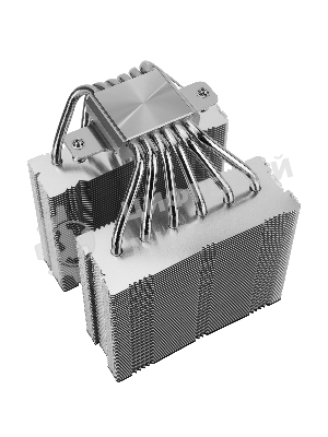 Кулер для процессора Thermalright Royal Knight 120 SE (4-pin PWM, 155мм, Ni/Cu, 6x6мм, 2x120мм, 66.17CFM/59CFM, 25.6dBA/26.1dBA, 1500RPM/1800RPM, S: 1200, 1700, 1851, 115X, AM4, AM5, silver, black)
