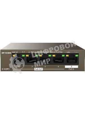 Коммутатор гигабитный IP-COM G1105PD-5-портовый PD с 4 портами PoE