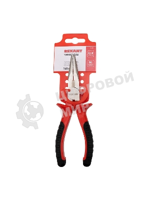 Тонкогубцы Rexant 160 мм никелированные, двухкомпонентные рукоятки